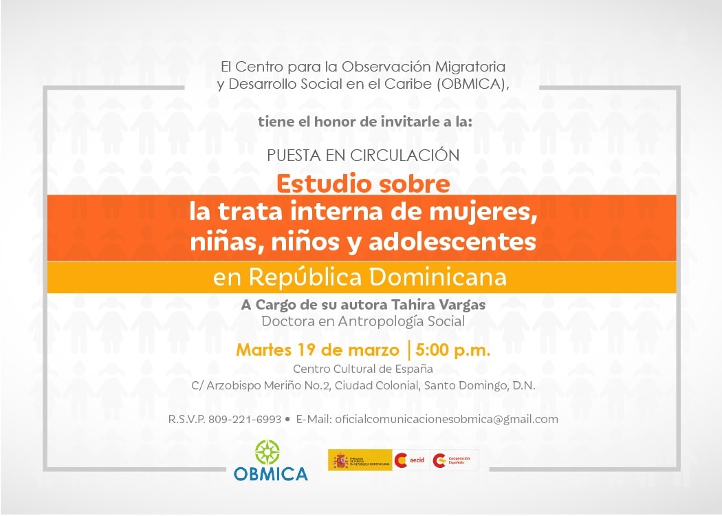 Imagen de OBMICA presenta los resultados de una investigación sobre trata interna, de mujeres, niñas, niños y adolescentes