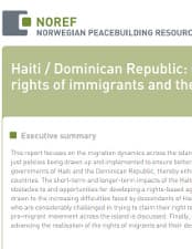 Cover of Haiti / Dominican Republic - Upholding the rights of immigrants and their descendants.