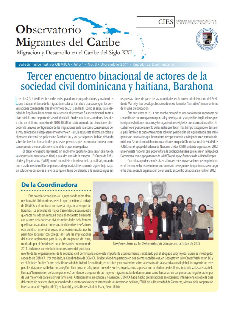 Cover of Bulletin, December 2011