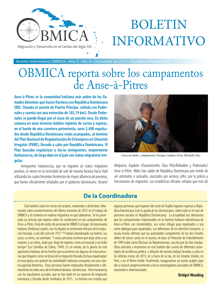 Cover of Newsletter, December 2015
