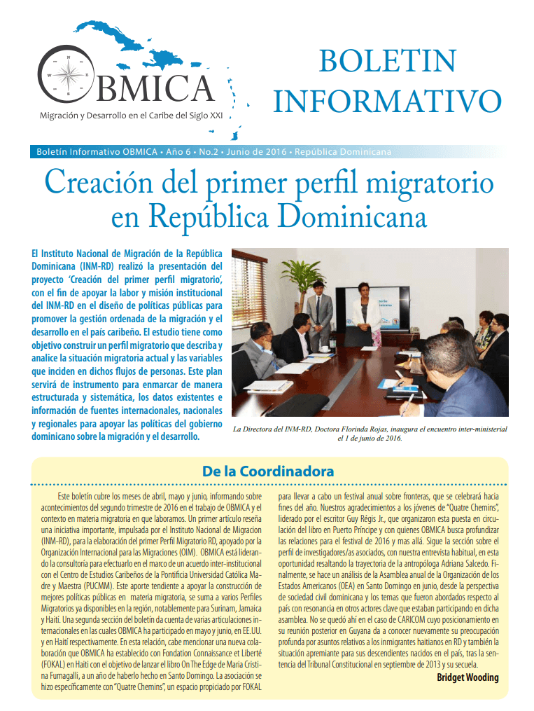 Cover of Newsletter, June 2016