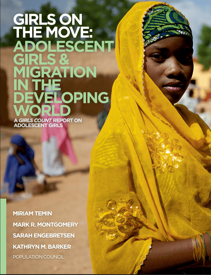 Couverture de Girls on the Move: les adolescentes et la migration dans le monde en developpement